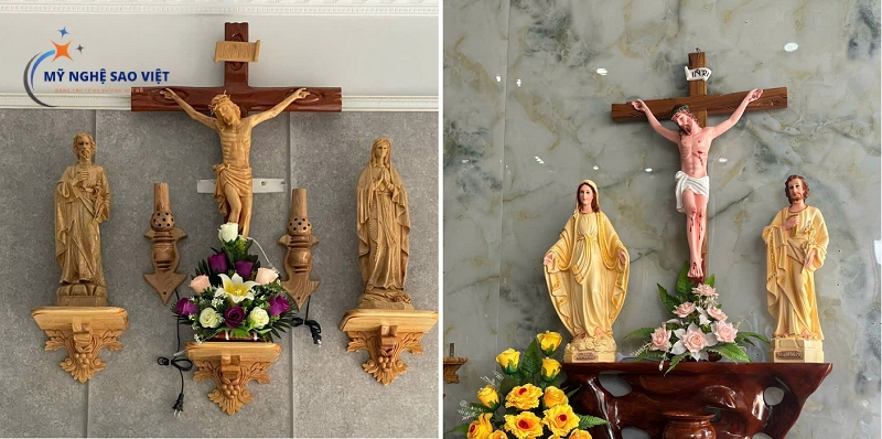 Những mẫu bàn thờ công giáo đẹp Những mẫu bàn thờ công giáo đẹp
