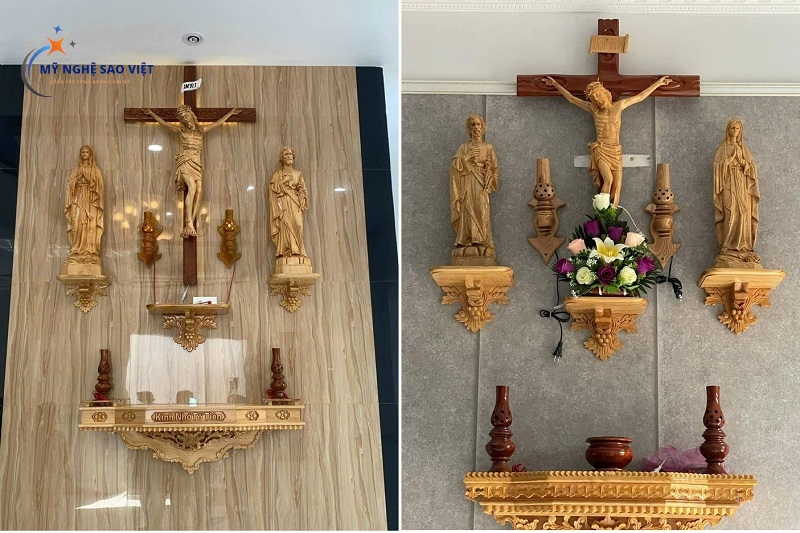 Những mẫu bàn thờ công giáo đẹp Những mẫu bàn thờ công giáo đẹp