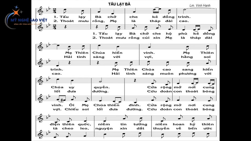 Lời bài hát về Mẹ Maria