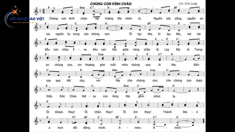 Lời bài hát về Mẹ Maria