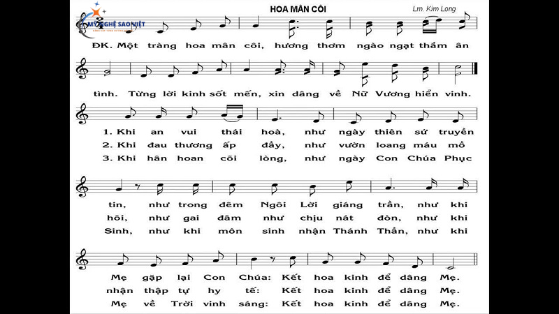 Lời bài hát về Mẹ Maria