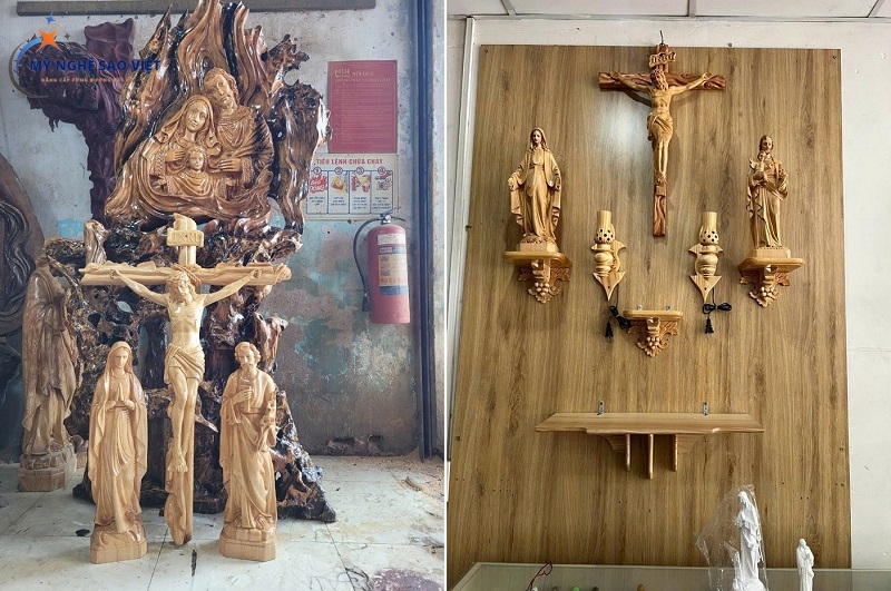 Bàn thờ Chúa phòng khách