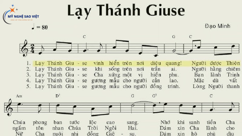 Lạy thánh Giuse vinh hiển trên nơi diệu quang