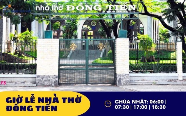 Giờ lễ nhà thờ Đồng Tiến