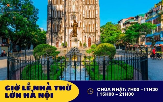 lịch lễ nhà thờ lớn hà nội